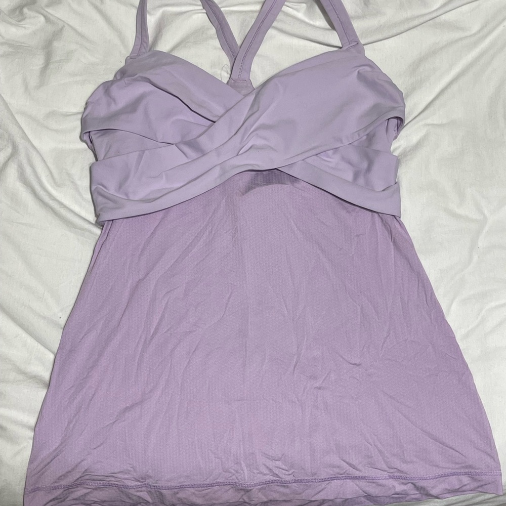 Lululemon Lavender Strappy workout Top